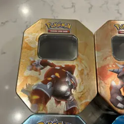 EMPTY Lot of 11 Pokemon TCG Tins Charizard Mewtwo Dialga DP Era - Image 3