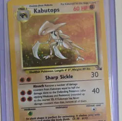 Wizards of the Coast Kabutops 9/62 Fossil Holo Rare Unlimited EN 60HP Stage 2 - Image 1