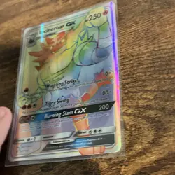 Pokemon TCG Incineroar GX Secret Rare Full Art Holo 147/145 ENG HP 250 - Image 1