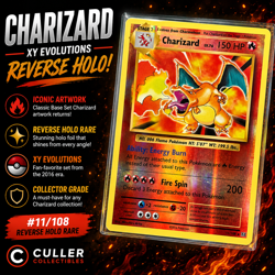 2016 CHARIZARD • REVERSE HOLO #11/108 • POKeMON XY EVOLUTIONS - Image 1