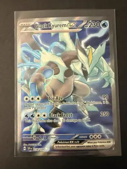 Pokemon Black Kyurem ex Ultra Rare Full Art Holo 218/191 SV08 Eng. NM. - Image 1