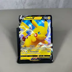 Pikachu V SWSH061 Holo Promo Sword & Shield Promo Pokemon Near Mint - Image 1
