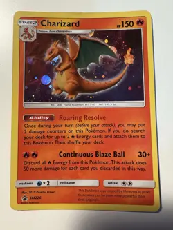 Charizard SM226 - Sun & Moon Black Star Promo Holo - Pokemon TCG Card LP - NM - Image 1