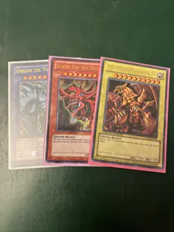 YUGIOH GOD CARDS SET ULTRA RARE LIMITED ED (OBELISK, SLIFER, RA) LC01-EN001/2/3 - Image 2