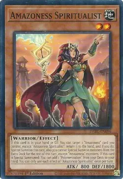 1x Amazoness Spiritualist - 1st Edition NM Eng YuGiOh - Darkwing Blast - Image 1