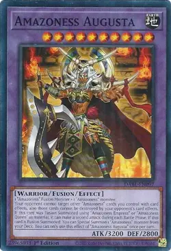 1x Amazoness Augusta - 1st Edition NM Eng YuGiOh - Darkwing Blast - Image 1