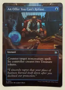 An Offer You Can't Refuse Borderless Foil - Foundations MTG - Image 1