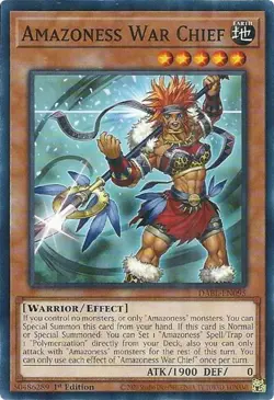1x Amazoness War Chief - 1st Edition NM Eng YuGiOh - Darkwing Blast - Image 1