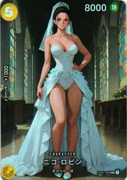 NICO ROBIN ONE PIECE Holographic Custom Goddess Story Anime Collectible Card - Image 1