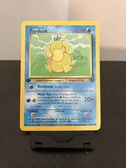 Psyduck 1st First Edition 65/82 Pokemon Card 2000 Team Rocket - NM - Image 1
