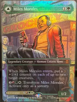 MTG Marvel’s Spider-Man Miles Morales/Ultimate Spider-Man Borderless Foil (M) - Image 1