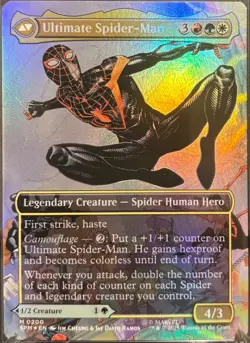 MTG Marvel’s Spider-Man Miles Morales/Ultimate Spider-Man Borderless Foil (M) - Image 2