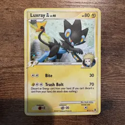 Luxray GL 9/111 Holo Rare Pokemon Card Rising Rivals - Light Play - Image 1