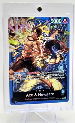 Ace & Newgate ST22-001: One Piece CCG Foil Card Leader English - Image 2