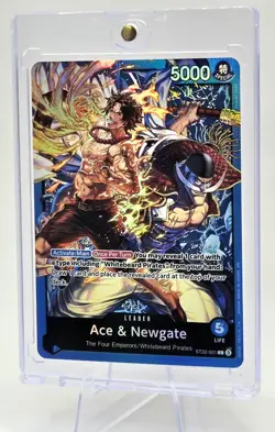 Ace & Newgate ST22-001: One Piece CCG Foil Card Leader English - Image 3