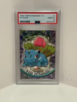 1999 Topps Pokemon TV Ivysaur #2 PSA 10 GEM MINT Vintage Card - Image 1