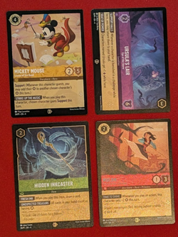 Ursula's Return Promo Cards Lorcana Mickey Mouse Lair Hidden Inkcaster Mulan - Image 1