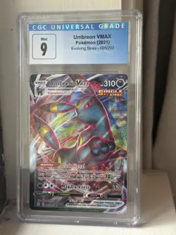 Umbreon VMAX 095/203 CGC 9 blue label graded pokemon tcg card mint - Image 1