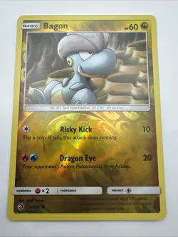 Pokemon Card Bagon Dragon Majesty Reverse Holo 42/70 Near Mint - Image 1