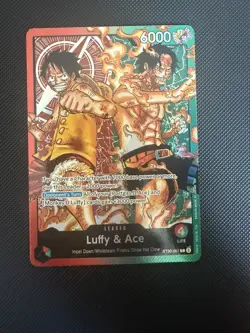 One Piece Card Game Luffy & Ace Leader ST30-001 - English - Image 1
