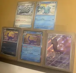 Pokemon Amaura Aurorus Antique Sail Fossil Lot of 5 Cards POR Set - Image 1