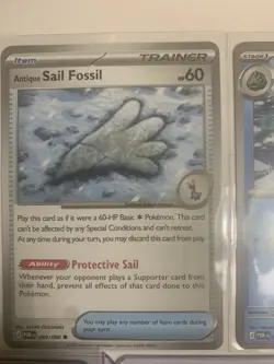 Pokemon Amaura Aurorus Antique Sail Fossil Lot of 5 Cards POR Set - Image 3