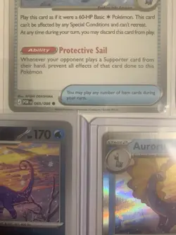 Pokemon Amaura Aurorus Antique Sail Fossil Lot of 5 Cards POR Set - Image 4