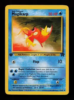 Magikarp 47/82 1st Edition Uncommon Team Rocket Pokemon Cards - Image 1