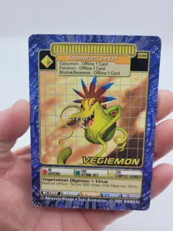 2001 Digimon TCG Vegiemon ST-104 Street Starter Digi Battle Cards NM - Image 1