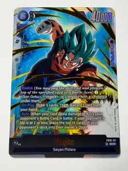 Vegito FB10-121 SCR Secret Rare Cross Force Dragon Super Ball Fusion World Card - Image 3