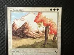 MTG Cleansing The Dark 1994 Vintage Magic Card Rare Old Border LP - Image 5