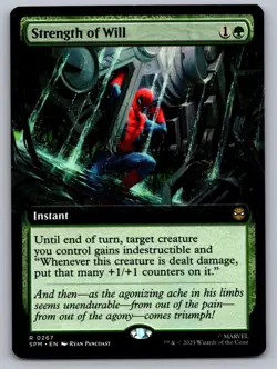Strength of Will (Extended Art) 267 Marvel's Spider-Man Magic: The Gathering NM - Image 1