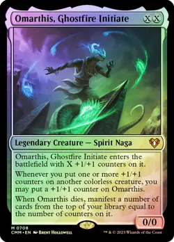 MTG FOIL Omarthis, Ghostfire Initiate - Commander Masters #708 - Image 1