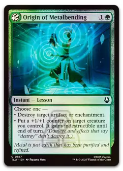 Origin of Metalbending #187 (Foil) (NM) Avatar: The Last Airbender TLA Magic MTG - Image 1