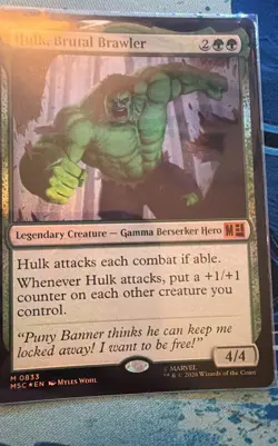 Hulk, Brutal Brawler Commander: Marvel Super Heroes Foil - Image 1