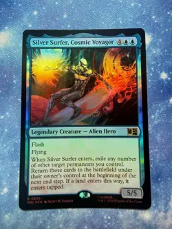 Silver Surfer, Cosmic Voyager Foil Commander: Marvel Super Heroes 639 NM - Image 1