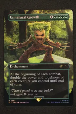 Unnatural Growth (0865) - MTG FOIL - Secret Lair Drop Marvel SLD - NM - Groot - Image 1