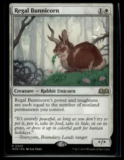 Regal Bunnicorn R Wilds of Eldraine 25 NM - Image 1