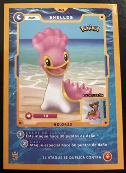 SHELLOS - POKEMON MASTER JOURNEY 3R ELEMENTOS CCG - Image 1