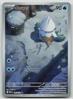 Pokemon Snover 140/132 Mega Evolution Illustration Rare Holo NM - Image 1