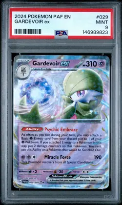 2024 POKEMON PAF EN-PALDEAN FATES #029 GARDEVOIR EX PSA 9 - Image 1