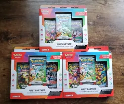 Pokemon First Partner Illustration Collection Series 2 Sealed Lot Of 3 New - Image 1