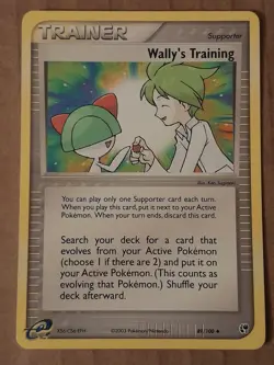 Pokemon Wally's Training 89/100 Ex Sandstorm NM See Picture - Image 1