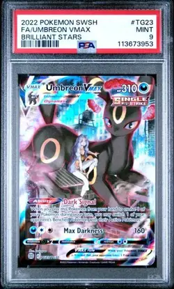 PSA 9 Mint Umbreon Vmax TG23/TG30 Full Art Brilliant Stars Pokemon Promo - Image 1