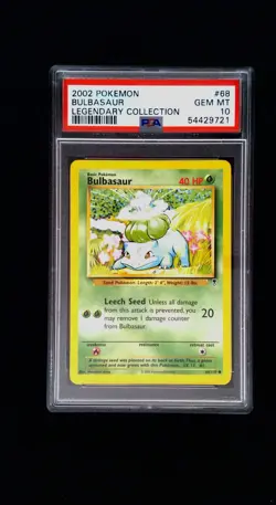 Bulbasaur Legendary Collection Common 068/110 2002 Pokemon TCG PSA 10 - Image 1