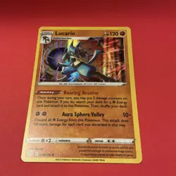 Pokemon Brilliant Stars Lucario Holo Promo SWSH186 Pokemon TCG - Image 2