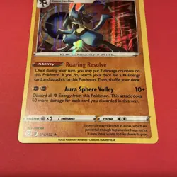 Pokemon Brilliant Stars Lucario Holo Promo SWSH186 Pokemon TCG - Image 4