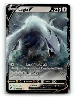 Lugia V 138/195 Holo V Rare Silver Tempest Pokemon Holo NM - Image 1