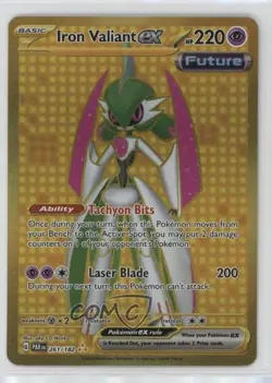 Hyper Rare - Iron Valiant ex Pokemon Scarlet & Violet Paradox Rift (PAREN) #261 - Image 1