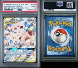 2019 POKEMON SUN & MOON COSMIC ECLIPSE TOGEPI & CLEFFA & IGGLYBUFF GX PSA 9 - Image 3